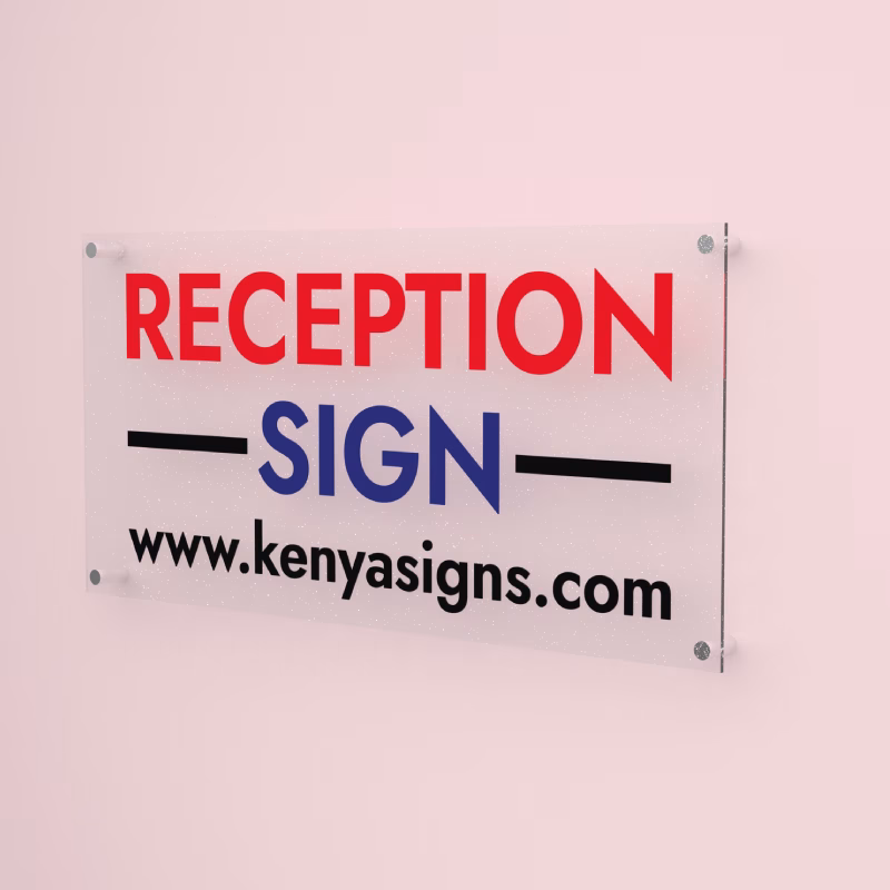 Reception Sign